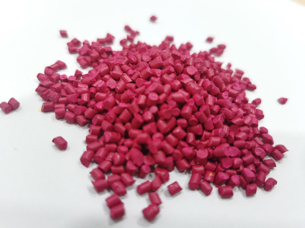 Masterbatch Rose Red for Market Bag T-shirt Bag Recycle HDPE Customized Plastic Masterbatch
